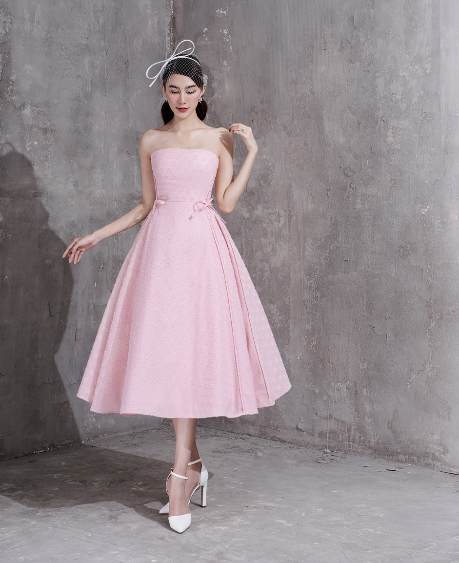 FLORAL PINK DRESS