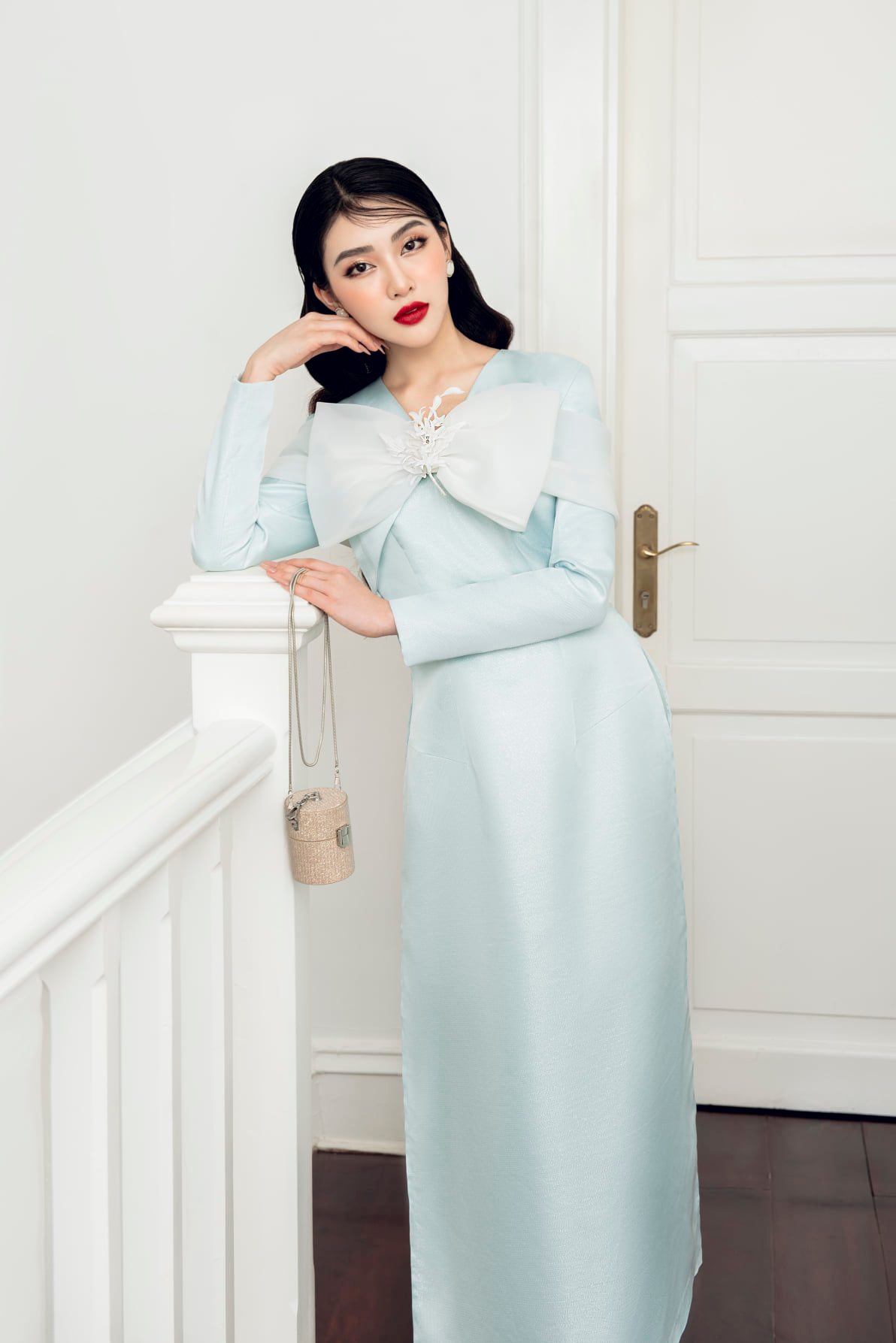 ÁO DÀI BLUE 2