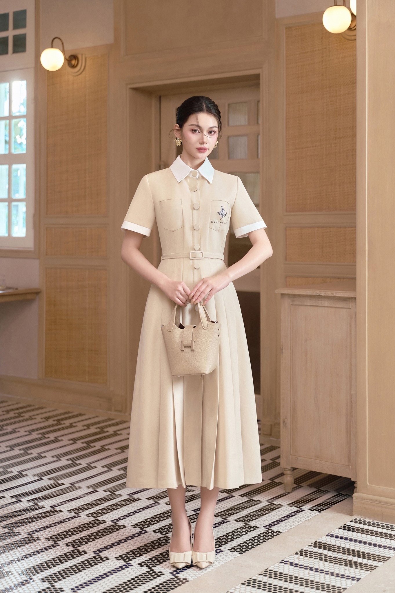 TOVE BEIGE DRESS